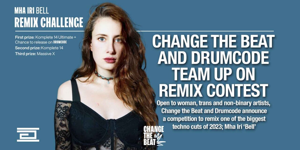 <span class="entry-title-primary">Change The Beat and Drumcode team up on remix contest</span> <span class="entry-subtitle">Open to woman, trans and non-binary artists, Change the Beat and Drumcode announce a competition to remix one of the biggest techno cuts of 2023; Mha Iri ‘Bell’ </span>