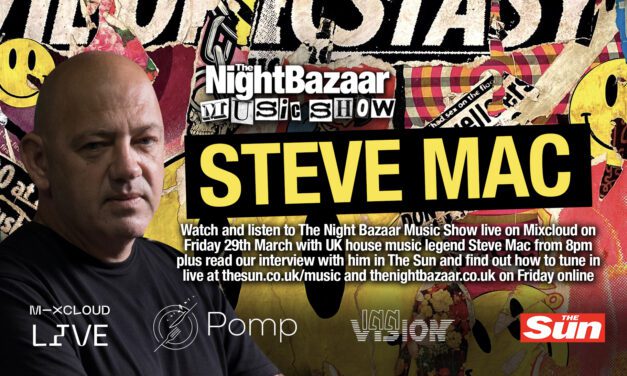Steve Mac will bring a Jack Said What showcase to The Night Bazaar Music Show Live on Mixcloud from Pomp in Maidstone on Friday 29th March