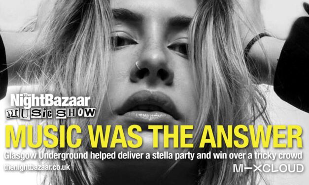 <span class="entry-title-primary">Music Was The Answer – How Glasgow Underground helped deliver a Stella party</span> <span class="entry-subtitle">Mark Gwinnett tells the story behind this May's edition of The Night Bazaar Music Show and it's an amusing, heart warming tale about how house music can be a unifying source of love for people of all ages and why Glasgow Underground and Ian Brown were so influential</span>