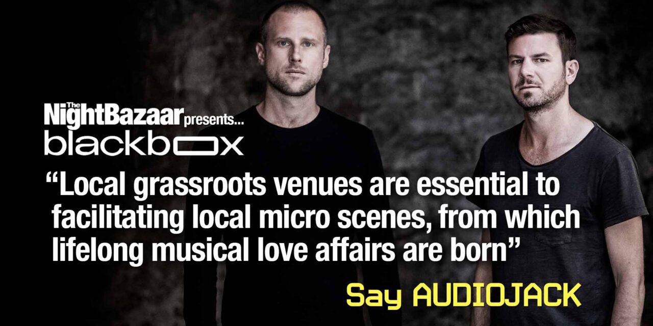 <span class="entry-title-primary">Audiojack drop a mix on The Night Bazaar Sessions ahead of the launch party at Blackbox, Hastings on Saturday 3rd May</span> <span class="entry-subtitle">Audiojack are set to touch down at Blackbox in Hastings for the launch of The Night Bazaar presents... BLACKBOX and they've have shared a special mix on The Night Bazaar Sessions</span>