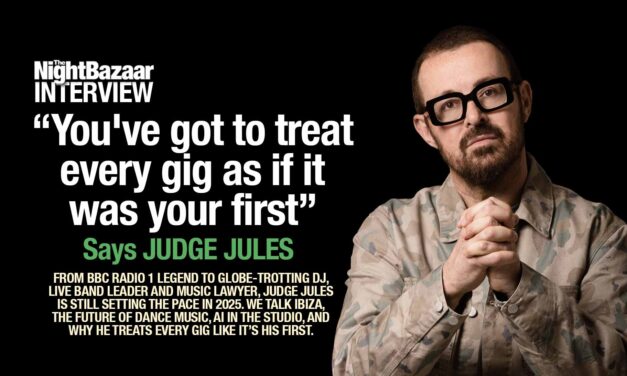 <span class="entry-title-primary">The Night Bazaar Interview: Judge Jules won’t budge – We talk to dance music’s relentless pioneer</span> <span class="entry-subtitle">From BBC Radio 1 legend to globe-trotting DJ, live band leader and music lawyer, Judge Jules is still setting the pace in 2025. We talk Ibiza, the future of dance music, AI in the studio, and why he treats every gig like it’s his first</span>