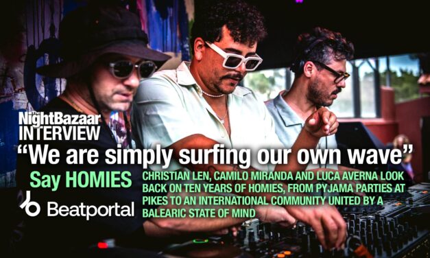 <span class="entry-title-primary">Homies on Vol. 3, Ibiza and a decade of doing club culture differently</span> <span class="entry-subtitle">Christian Len, Camilo Miranda and Luca Averna look back on ten years of Homies, from pyjama parties at Pikes to an international community united by a Balearic state of mind</span>